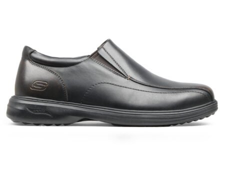 204741-DKBR,MEN SKECHERS USA ARCH FIT OGDEN SHOES