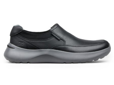 204779-BLK, SKECHERS MEN MANIX Casual Slip-On Shoes