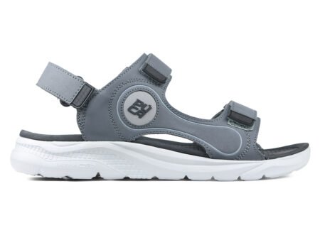 Puca Gripper Grey, PUCA Sandals For Men | Comfortable Men's Sandals| Phylon Outsole | Anti-Skid | Velcro | Gripper